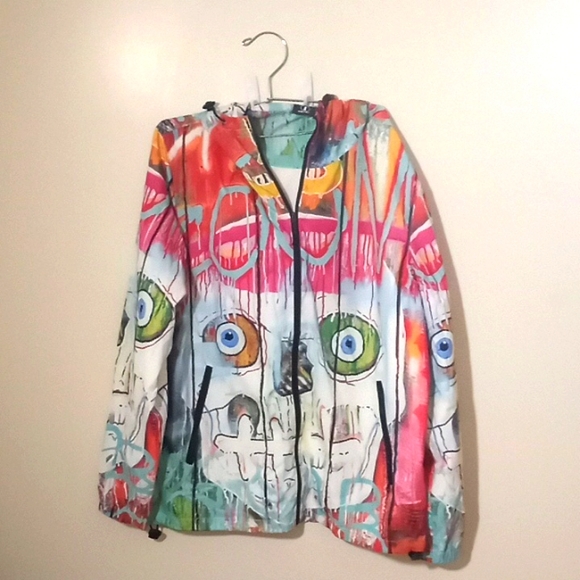 Graphic Rain Jacket - Picture 1 of 3